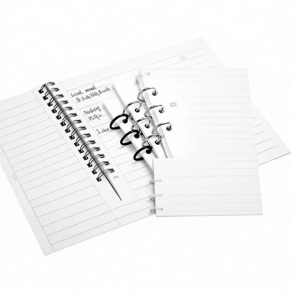 Plastic Binding Rings For 5 Hole Loose Leaf Notebooks Planner Journal Scrapbook Organizer Stationery School Office Supplies - view 4