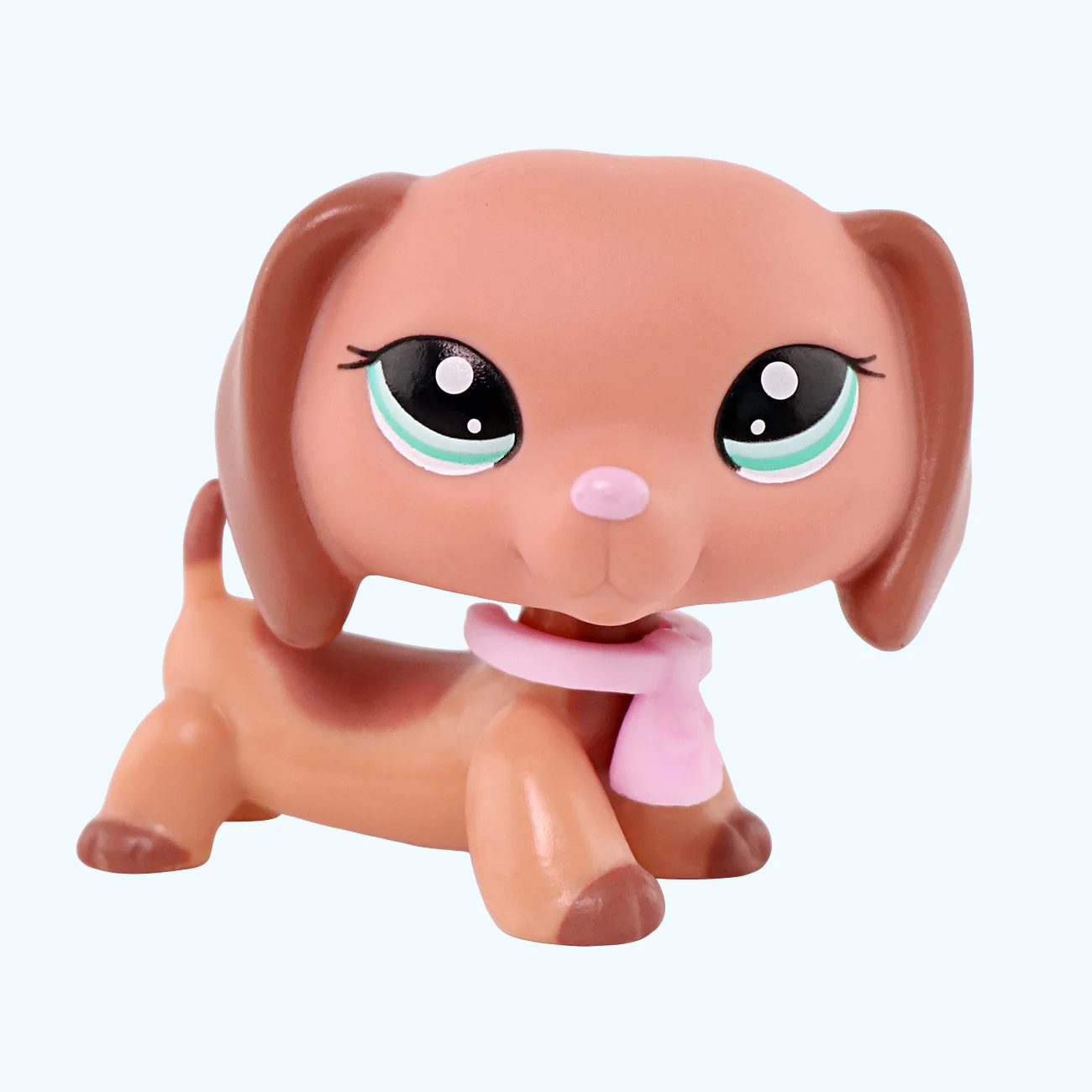 Minilpsshop Pet Shop Figurka typu Bobble Head - Rzadki Jamnik # 2046 Zabawki dla dzieci, prezenty dla chłopców i dziewczynek, kolekcje dla lps