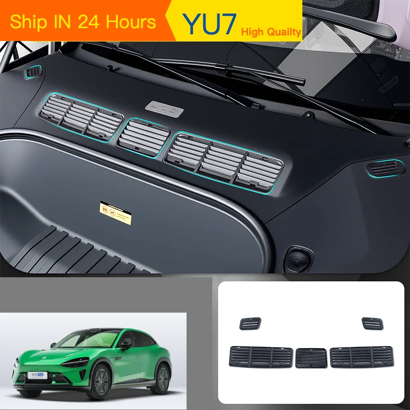 For Xiaomi YU7 2025-2026 Front Hood Anti-clogging Mesh Cover Air Intake Insect-proof Net Automobile Modification Supplies