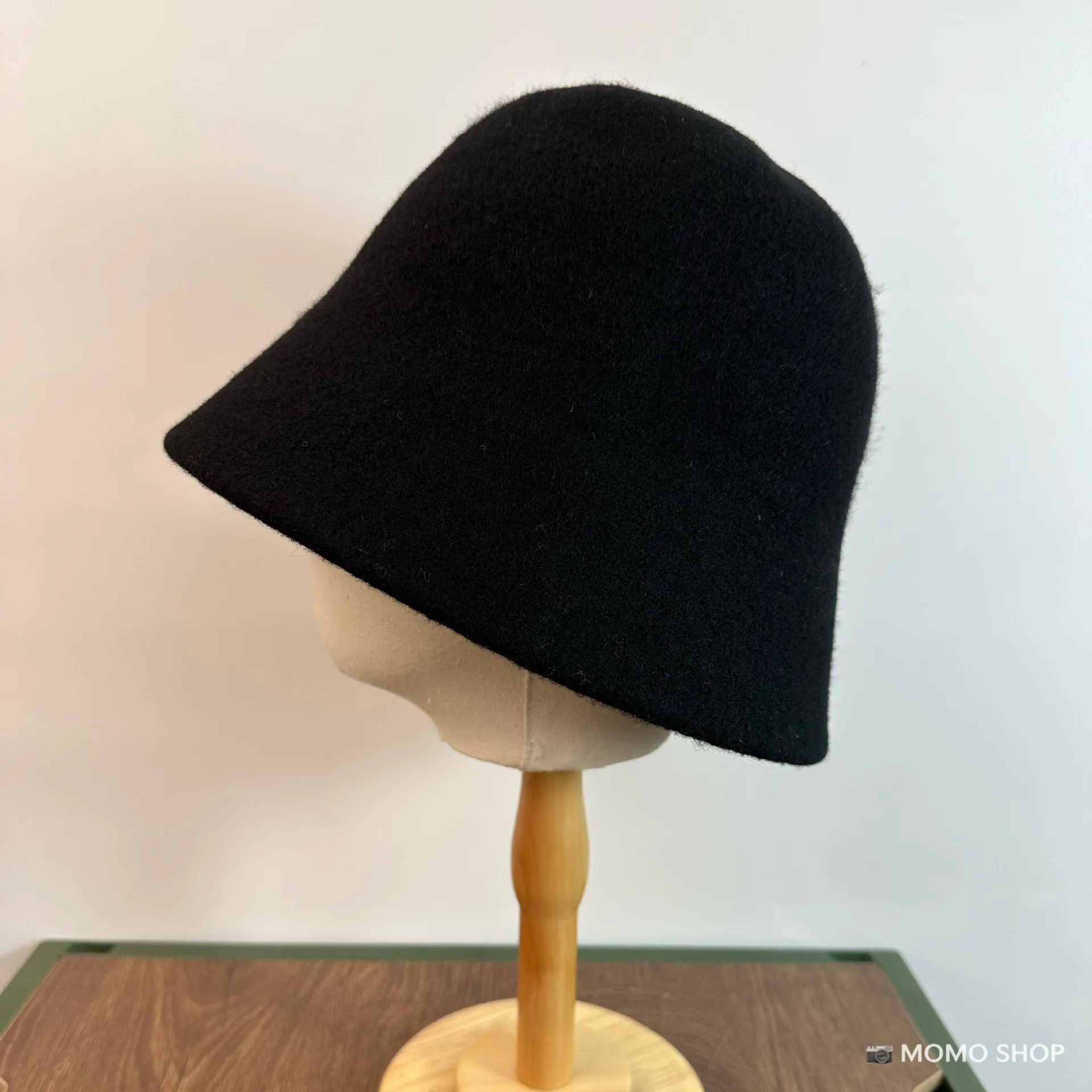 Adults Women Wool Cashmere Cloche Bucket Hat Solid Tone Soft Texture Warm Retro Autumn Winter Head Cap Outdoor
