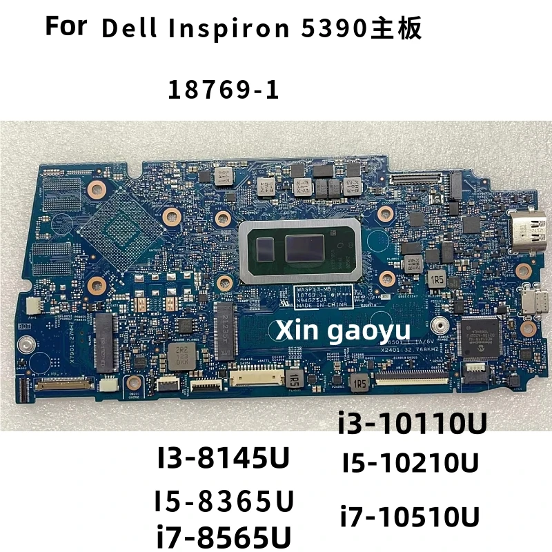 18769-1 For Dell Latitude 5390 Laptop Motherboard With CPU i5 i7 CN-09H2TM 9H2TM 5V5NC 05V5NC 0MJWKP 100% Fully tested