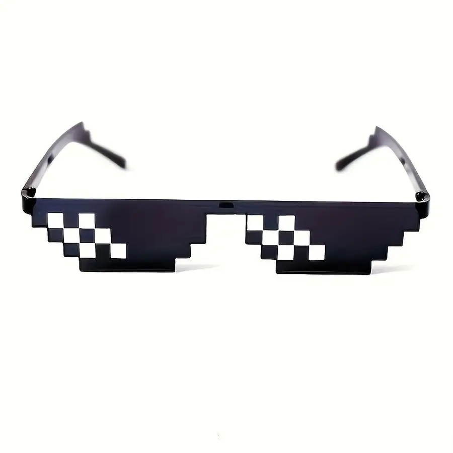 1/5/10/20/50/100pcs Pixel Art Glasses Party Small Gift - PVC Mosaic Eyewear, Suitable for Holidays, Photo Props, Quirky Trinket,