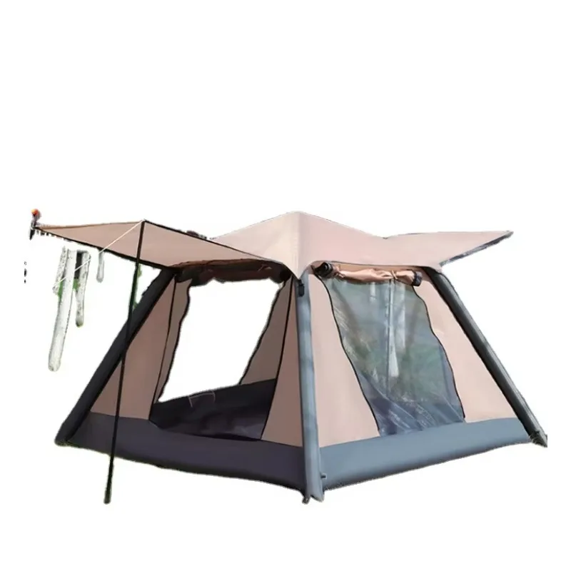 

Portable Folding Camping Tent, Outdoor Picnic Beach Shelter Rainproof Thickened Camping Equipment Inflatable Camping Tents