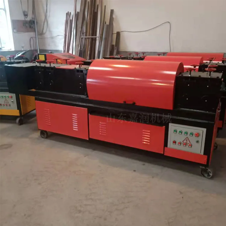 HCY waste steel pipe rust and straightening machine, three-in-one steel pipe rust machine scaffold paint straightening m