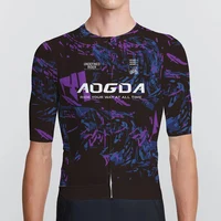 AOGDA 2026 Ropa de bicicleta ligera de secado rápido, camiseta de bicicleta transpirable de ajuste aero, camiseta de ciclismo de rendimiento para hombres