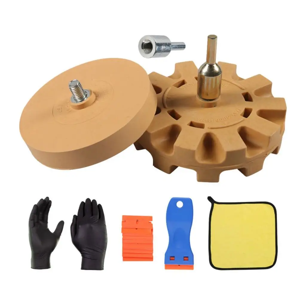 

2 Pieces Generic Rubber Eraser Wheel Adhesives Remover Wheel Multipurpose