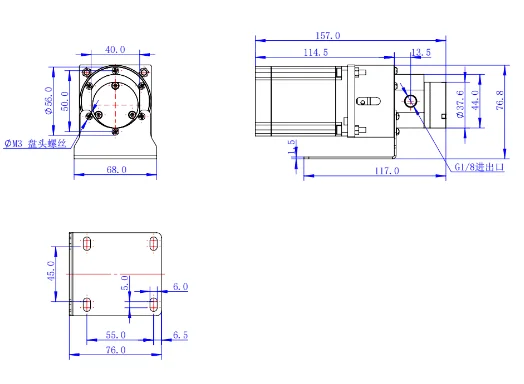 High Temperature Brushed Motor 60W Fuel Oil Pump Gear Mini Seal Magnetic Gear Pump Food Grade Price For Liquid Filling Machine