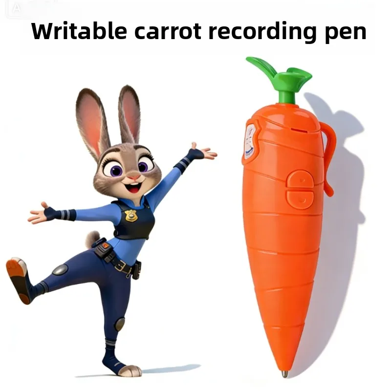 

Zootopia Judy & Nick Carrot Voice Recorder Electronic Sound Toy Can Write Graffiti Ballpoint Pen Novelty Voice Recorder Pen Gift