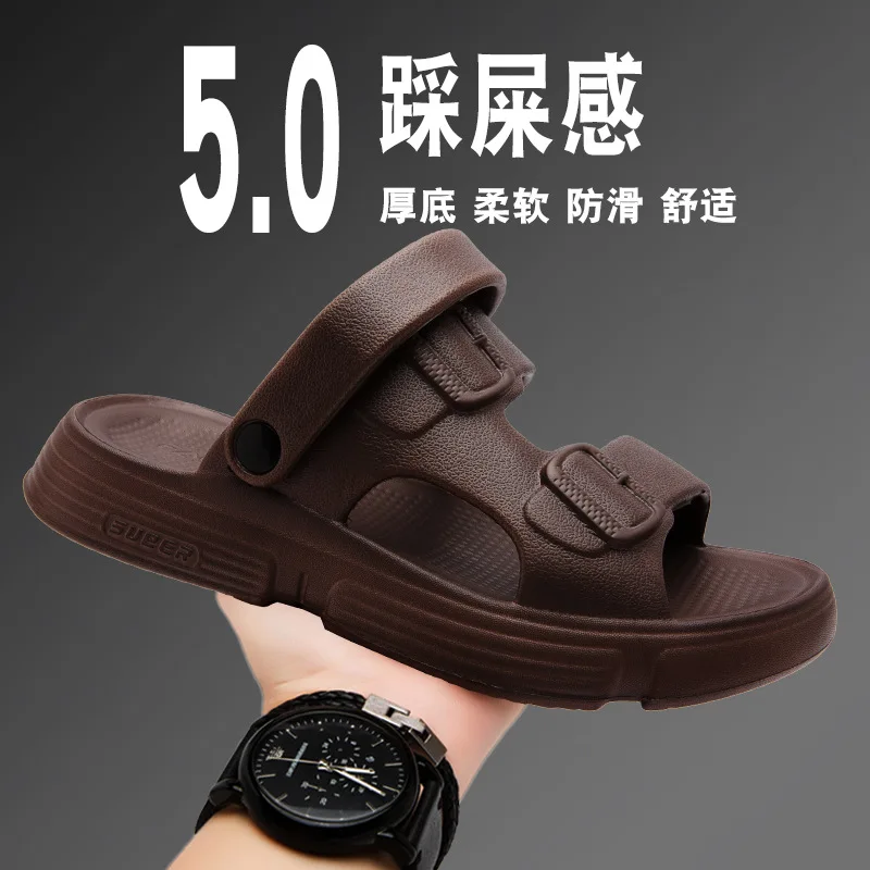 

Новая летняя мужская обувь, дышащие сандалии на мягкой подошве, легкая повседневная обувь, обувь для папы среднего возраста, пляжная обувь