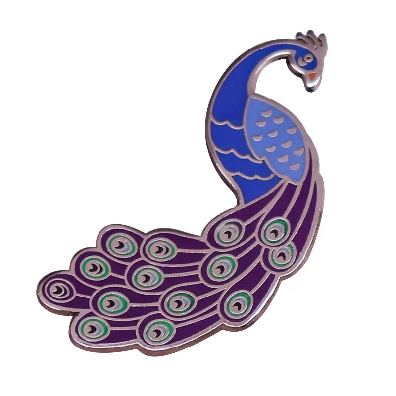 Phoenix Peacock Creativee Metal Brooch Beautiful Animal Badge Art Accessories