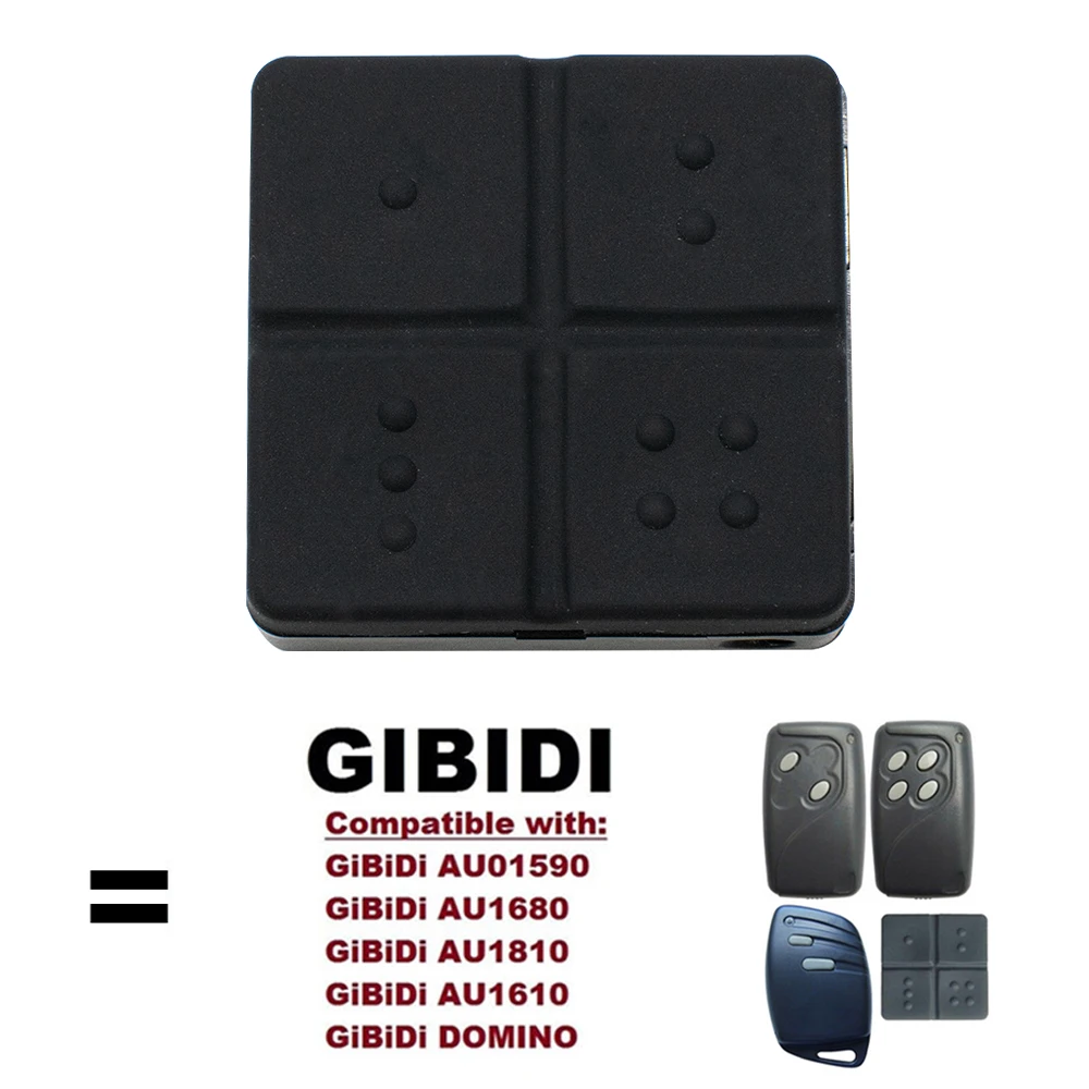 

GIBIDI AU01590 AU1600 AU1610 AU1680 AU1810 DOMINO Garage Door Remote Control 433.92MHz Rolling Code Transmitter