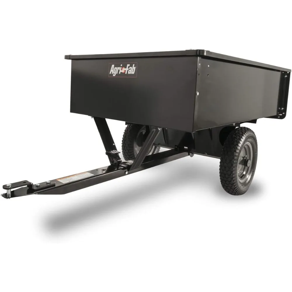 45-0101 Steel Utility Lawn and Garden Dump Cart, Designed for Riding Lawn Mowers; Easy Foot - Lever Dumping Mechanism