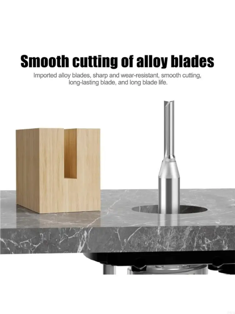 

1 шт., 1/4 дюйма, высокоскоростная стальная фреза с прямым пазом, концевая фреза, фреза, гравировальный инструмент для твердой древесины