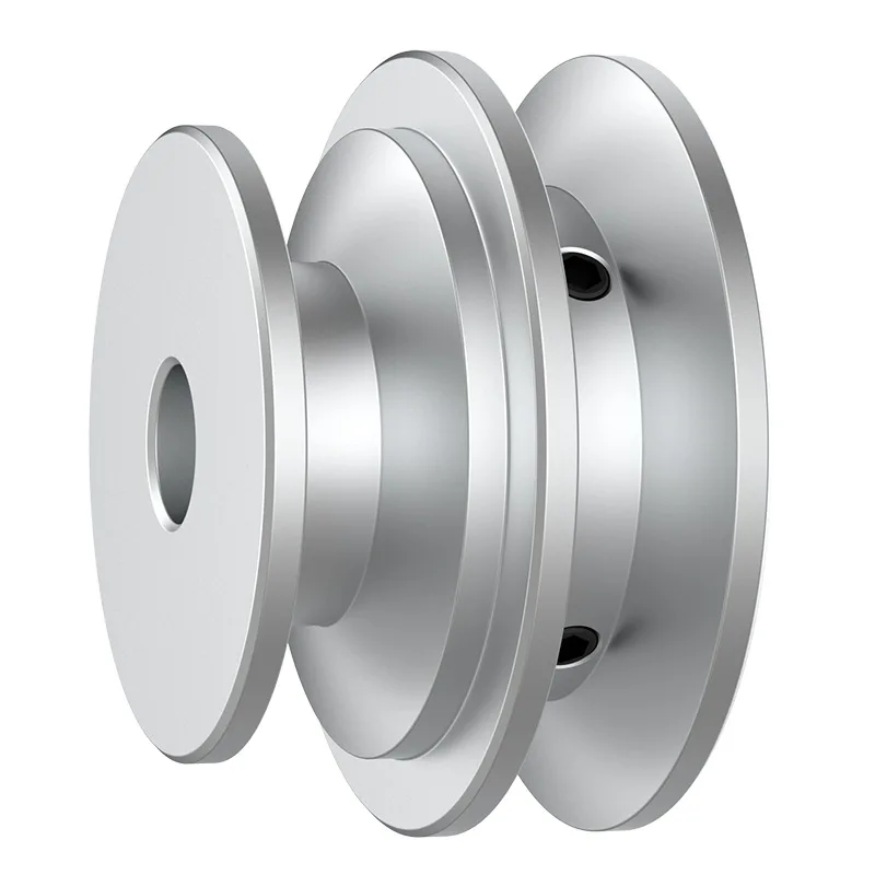 

10mm Wide Aluminum Alloy V-belt Pulley,Z/O Type Double Groove Pulley,Motor Drive Pagoda Transmission Pulley