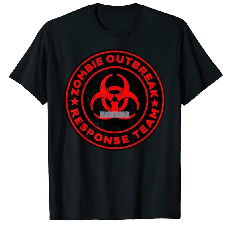 Mens summer t-shirt Zombie Outbreak Response Team funny Zombie Apocalypse T-Shirt cotton tshirt men tee shirt