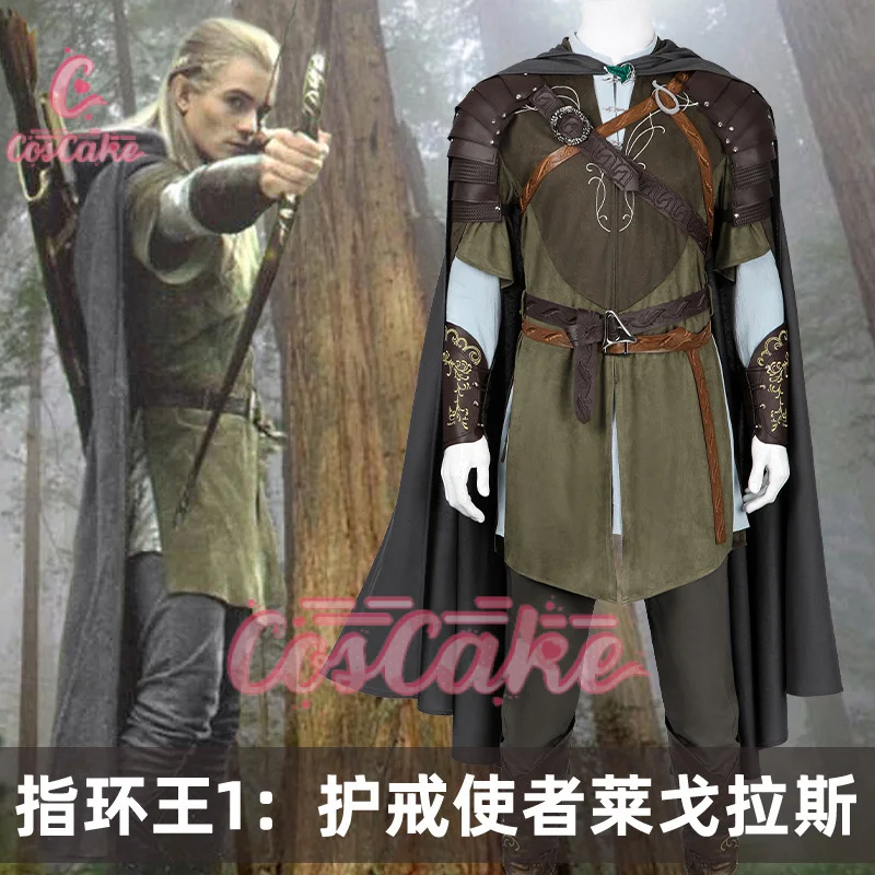 

Lord of the Rings The Fellowship of the Ring Legolas Cosplay Costume The Elf Prince Full Set With Cloak