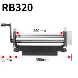 RB320/RB160 Slip Roller Machine Manual Bending Machine Home DIY Tool,for Sheet Metal/Wire/Round Tube Arc Shape Bending