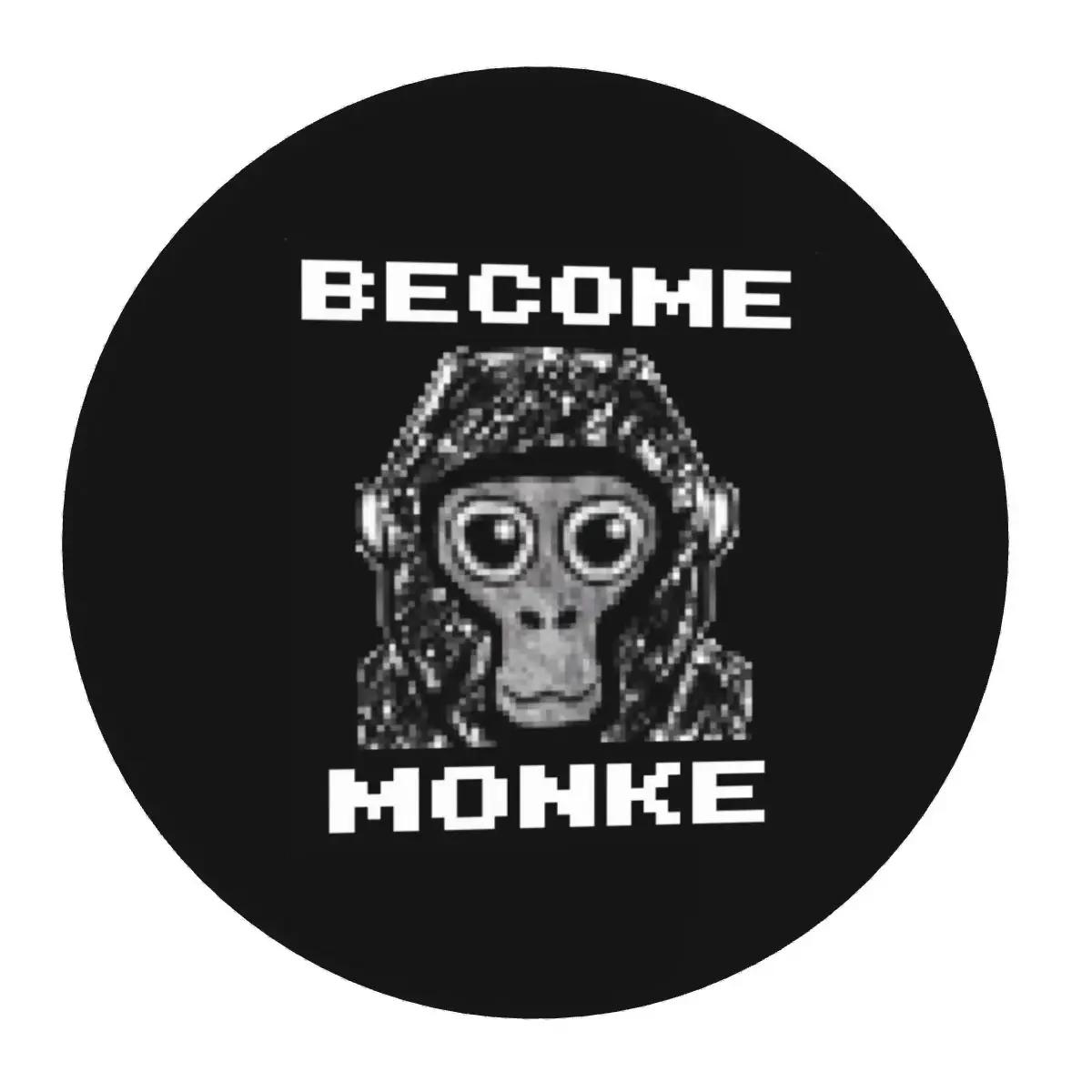 

Gorilla Tag Become Monke - Gtag Monkey Round Mouse Pad Computer Keyboard Mouse Mat Gamer PC Desk Mat Office Accessories Table