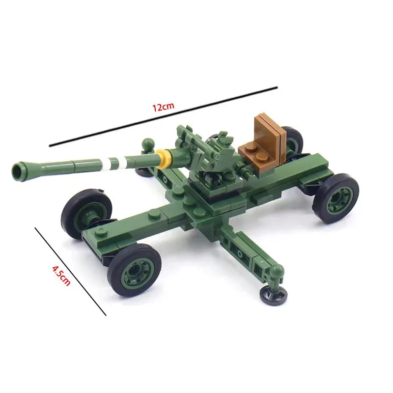 Militär Serie USA Schlacht Gun Kanone Bausteine WW2 Deutsch Flugabwehr Rakete Armee Soldat Waffe Ziegel Kinder Spielzeug