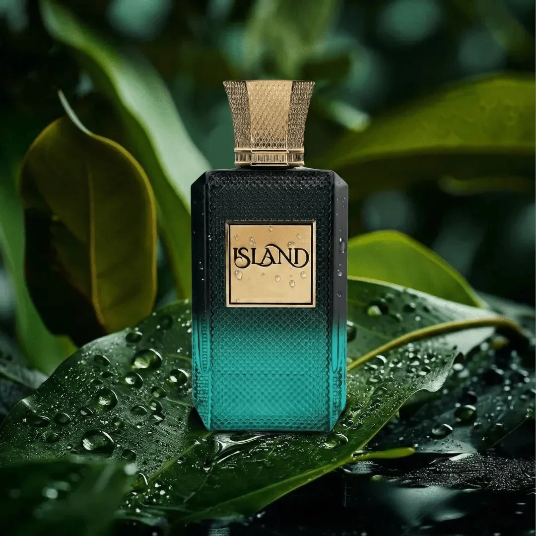 Island Extrait de Parfum Spray for Unisex 3.4 OZ (100ml), All-Day Tropical Escape, Exotic Pineapple Coconut & Soft Amber Woods, Beach to Evening, Versatile Unisex Gift