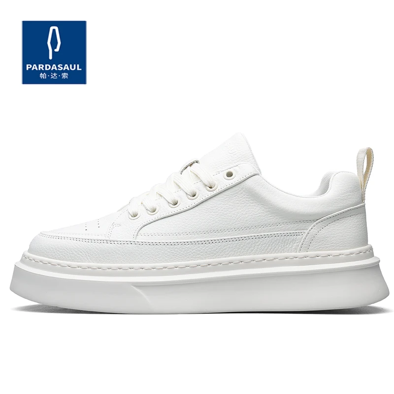 Zapatos blancos versátiles de moda para hombre, zapatos bajos antideslizantes y que absorben los golpes 240937