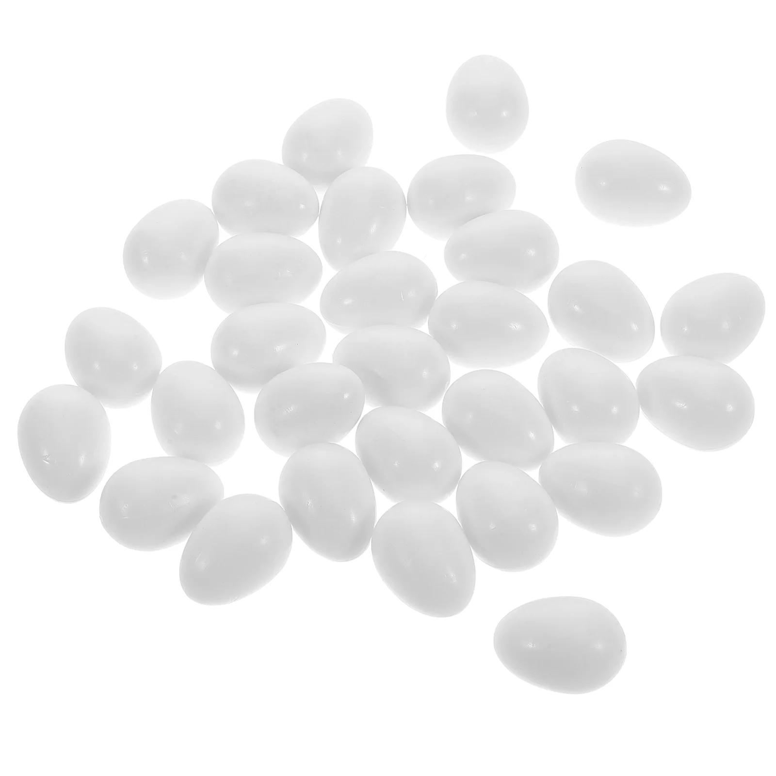 

30 Pcs Parrot Fake Eggs Pigeon Laying Aids Small Bird Craft Accessories White Plastic