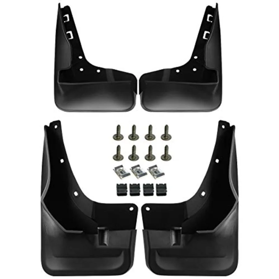 

Set of 4PCS Mud Flaps Splash Guards Mudguards Mudflaps Compatible with Mercedes-Benz GLE300d 2016 GLE350 GLE400 Sport Utility w