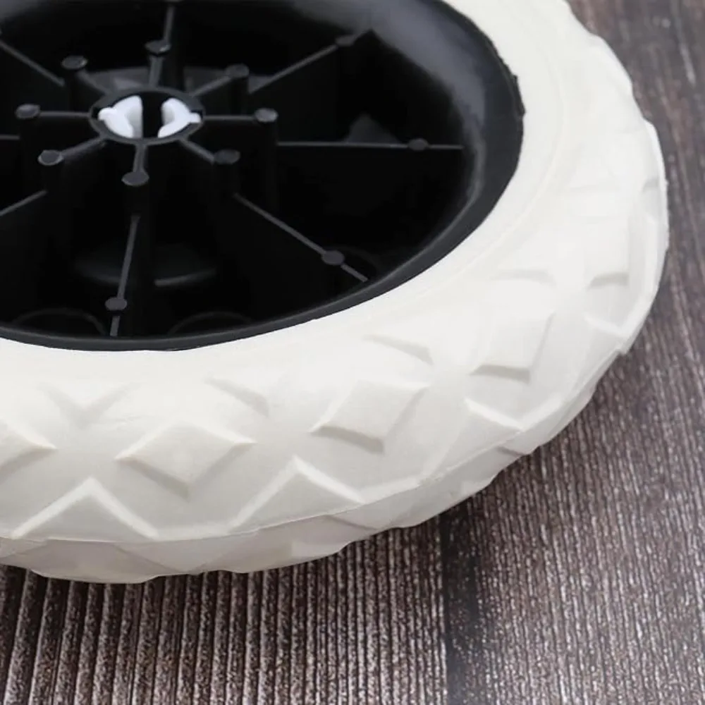 2Pcs 6.5 Inch Shopping Cart Wheels Trolley Caster Replacement Rubber Foaming Anti Slip Tire Wheel Flexible Luggage Accessories