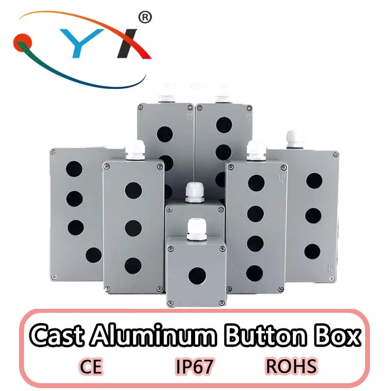 

Button Switch Cable Explosion-proof IP67 Waterproof Cast Aluminum Junction Box electronic project Outdoor Explosion-proof Box