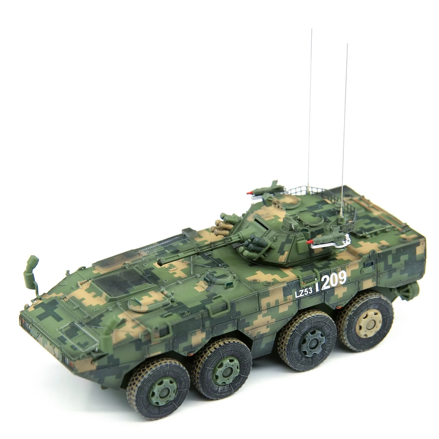 

UNISTAR 1:72 Scale Plastic ZBL08 Wheeled Infantry Fighting Vehicle Toys Car Model Classic Nostalgia Gift Souvenir Static Display