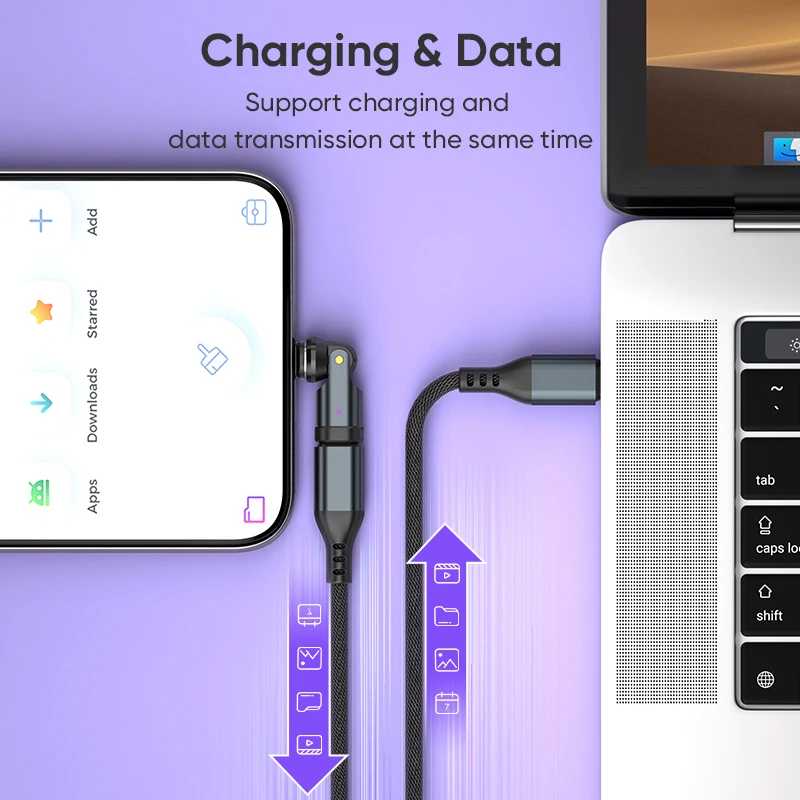 PD 240W Magnetic Adapter for iPhone 17 Pro Samsung Galaxy A06 Sony Xperia 1 VI Lenovo Legion Tab Xiaomi Redmi Note 13 Charging