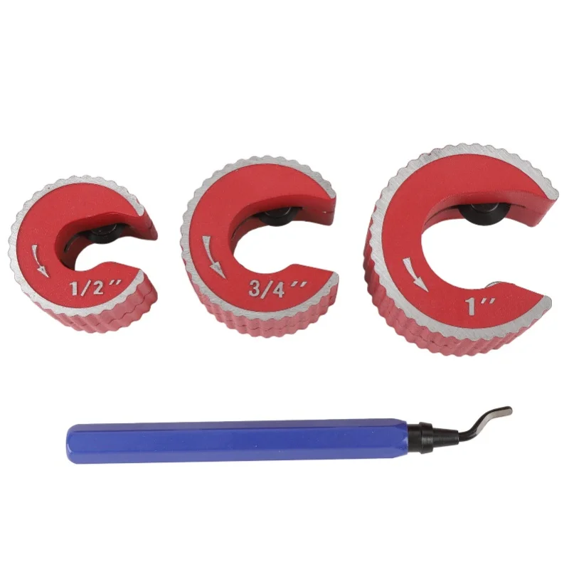 

Copper Tubing Cutter Set With 1/2in 3/4in 1in Cutters For Automobile Brake Lines Cooling Lines