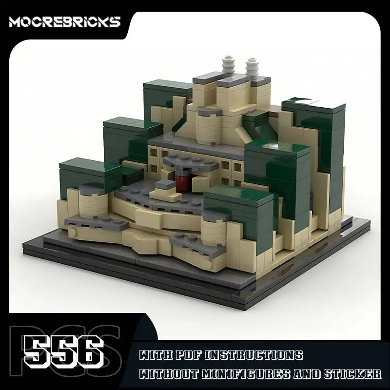 MOC SIS Building London Office Architecture Assembly Blocks Bricks  City Street View Landmark Model Toy Kids Birthday Gift