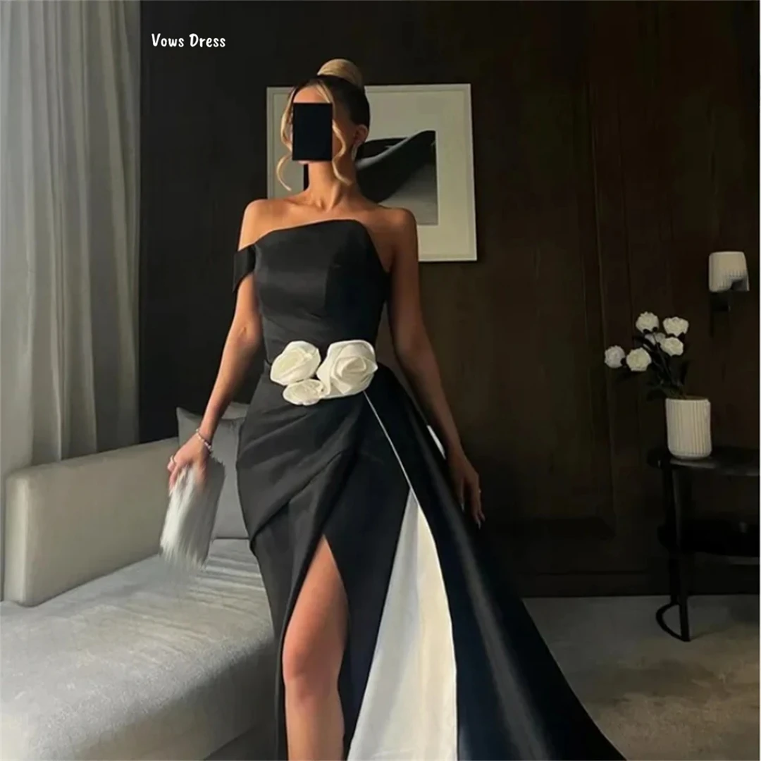 Vows Candle Prom Dresses 2025 Luxury Dresses for Party Dresses Woman 2025 Custom Made Women's Evening Dress Satin Cloth Black