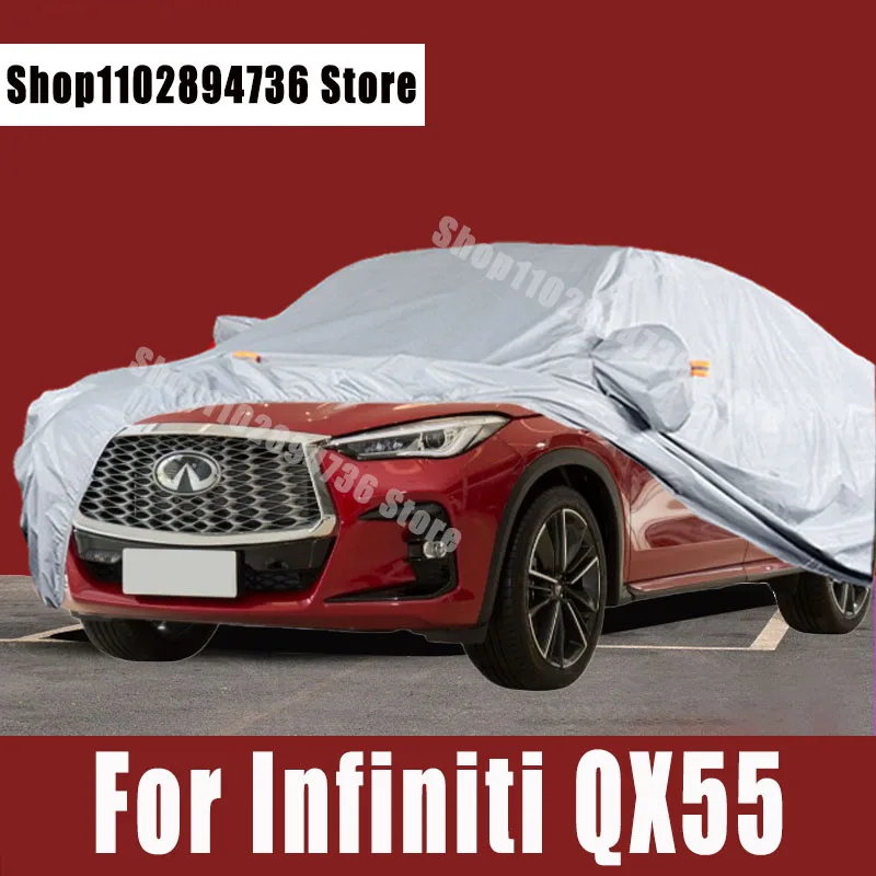 

For Infiniti QX55 Full Car Covers Outdoor Sun uv protection Dust Rain Snow Protective Auto Protective cover