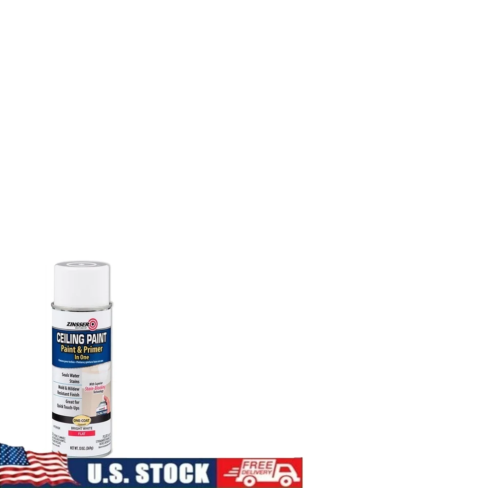 

Ярко-белая потолочная краска Праймер-спрей для блокировки пятен Быстросохнущий Низкий запах Простое нанесение Не желтеющий Устойчивость к плесени 13 унций