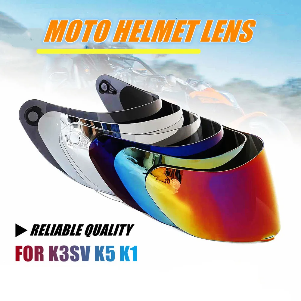 Hot Sale Motorcycle Helmet Sun Visor Helmet Lens For AGV K3SV K5 K1 Motorbike Helmet Glasses Motocross Full Face Shield