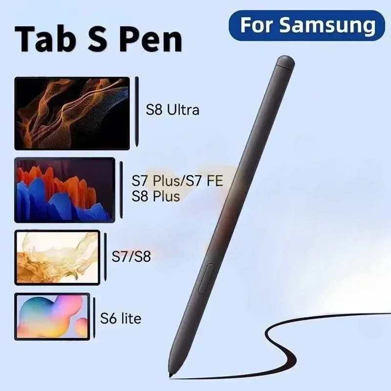 

Stylus Pen Touch Pencil S Pen for Samsung Galaxy Tablet Tab S8 S9 S9FE S7 FE S6 Lite T970 P610 Magnetic Pen Without Bluetooth