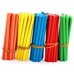 100PCS Wooden Counting Sticks Montessori Math Manipulatives Classroom Supplies Teaching Educational Developing Toys For Children