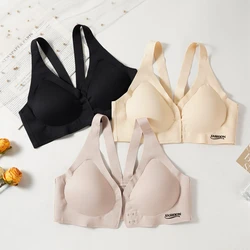 Women Seamless Bra Deep Vneck Bras Front Closure Underwear Sport Invisible Push Up Tops Female Soft Nowire Bra Sexy Lingerie