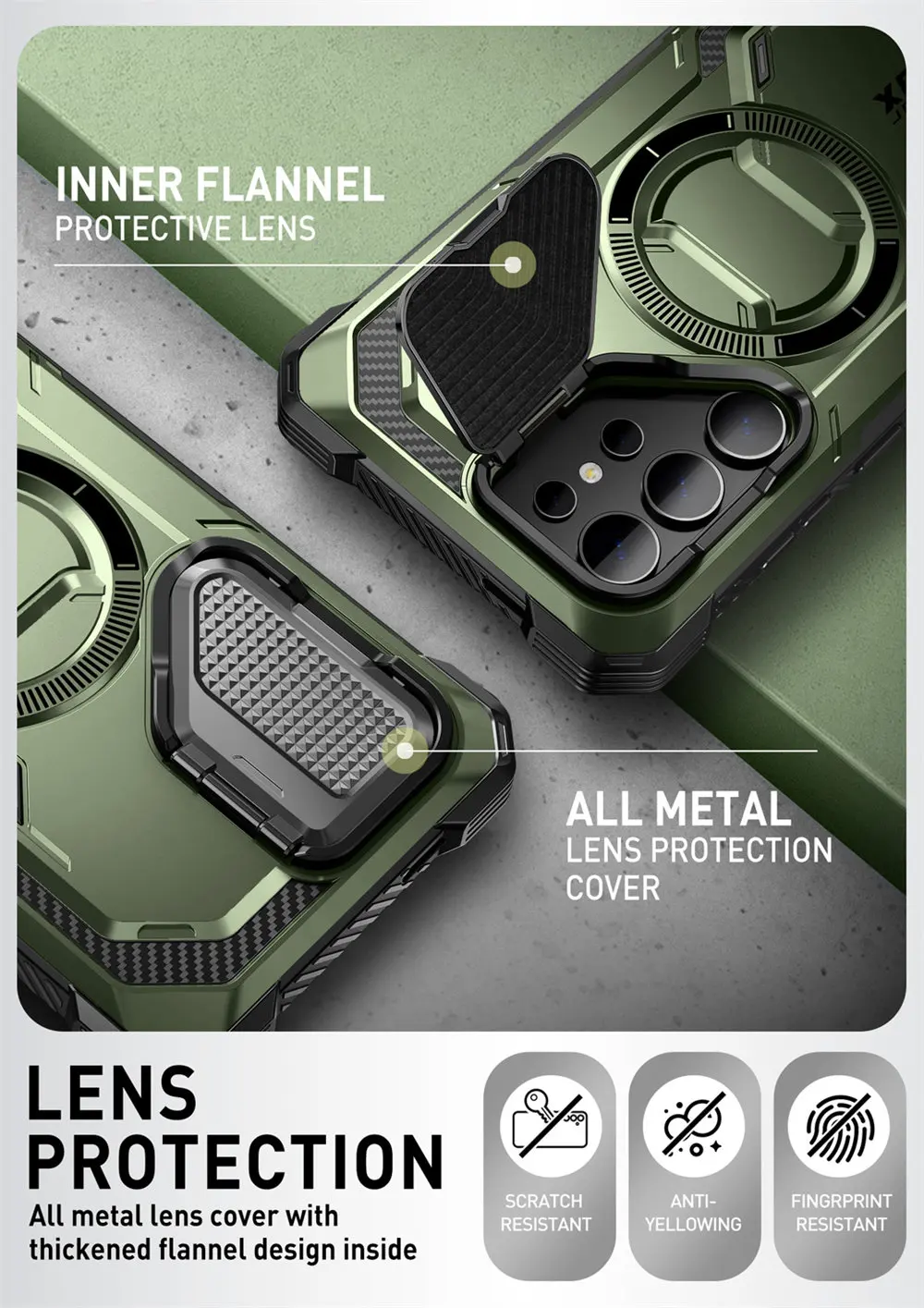 For Samsung Galaxy S24 Ultra Case (2024 Release) 6.8 inch I-BLASON Armorbox Full-Body Rugged Case with Built-in Screen Protector