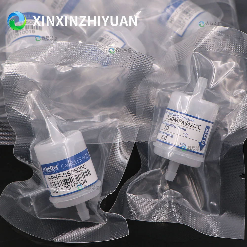 Original Cobetter Capsule Filter 5 Microns 2-way Filter for Inkjet Printer UV Flatbed Machine HPHFB-SS0500C Ink Filter 5um