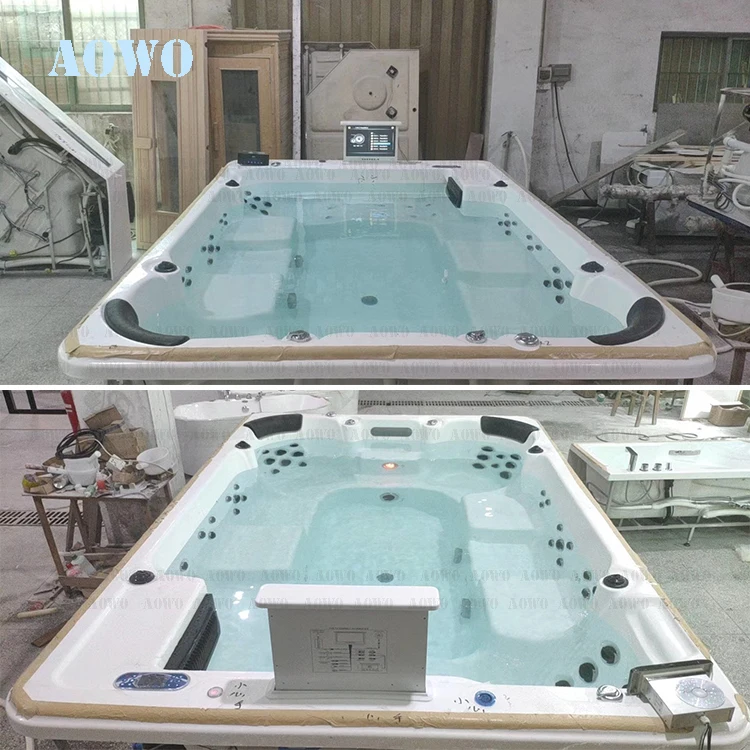 AOWO 3.6m for 10 Person HOT Tube Outdoor Garden Leisure Spa Hottubs Container Pool Exterieur Baignoire CUPU Acrylic Jakuzzi