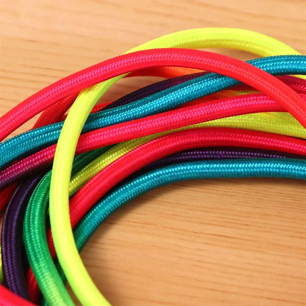 أطفال الكبار المضادة للانزلاق قوس قزح حبل طويل في الهواء الطلق متعة تجريب الصالة الرياضية مجموعة الطفر حبل ممارسة الملونة 5 متر حبل القفز الرياضة المدرسية #5