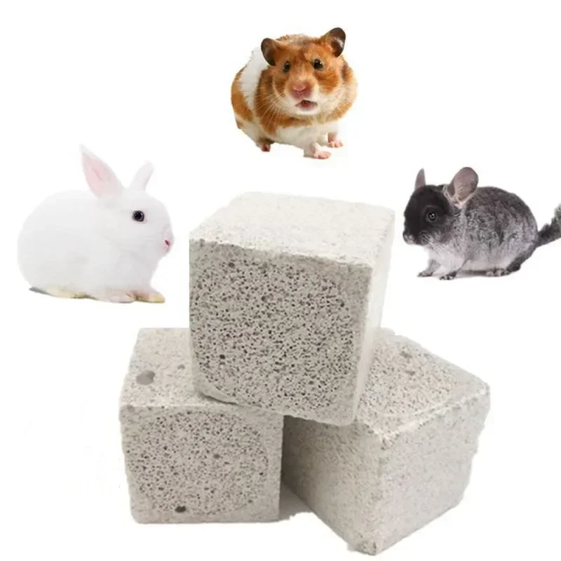 Natural Mineral Pet Molar Stone Guinea Pig Hamster Rabbit Teeth Grinding Stone Small Pet Dental Care Pets Supplies Chew Toys