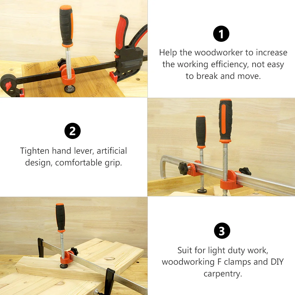 1 قطعة قسط النجارة F المشبك الثقيلة ارتداء مقاومة الربط أداة DIY بها بنفسك مشاريع النجارة الثابتة F كليب