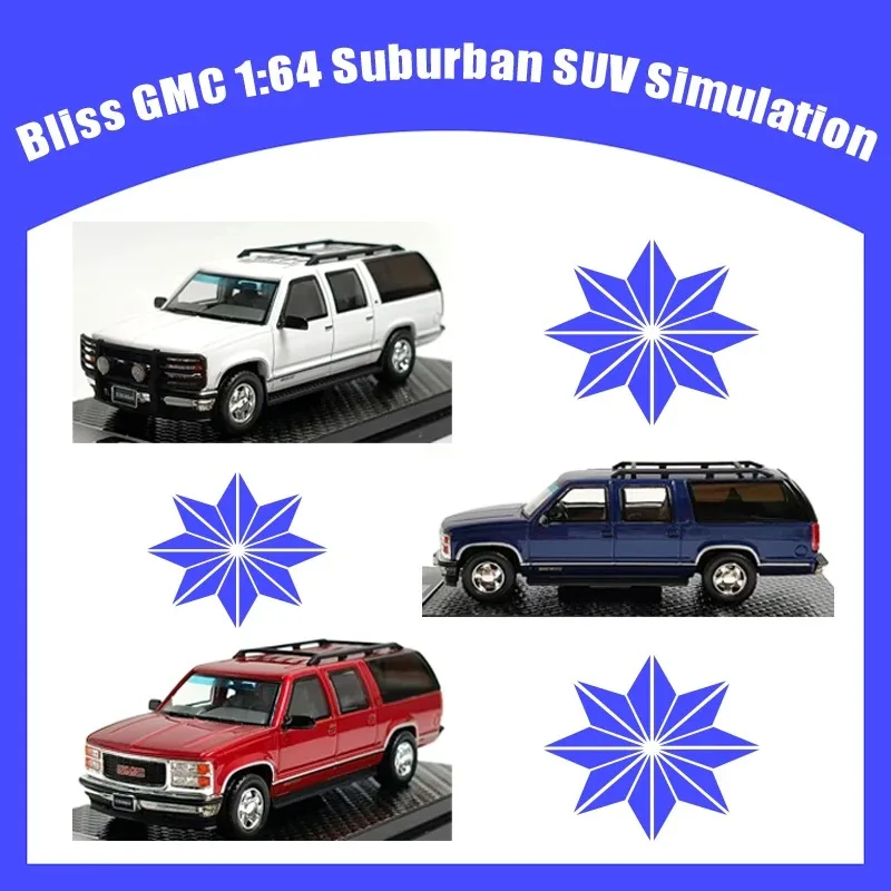 Bliss GMC 1:64 Scale Suburban SUV Simulation Alloy Car Model For Collection Display & Holiday Gifts Toys