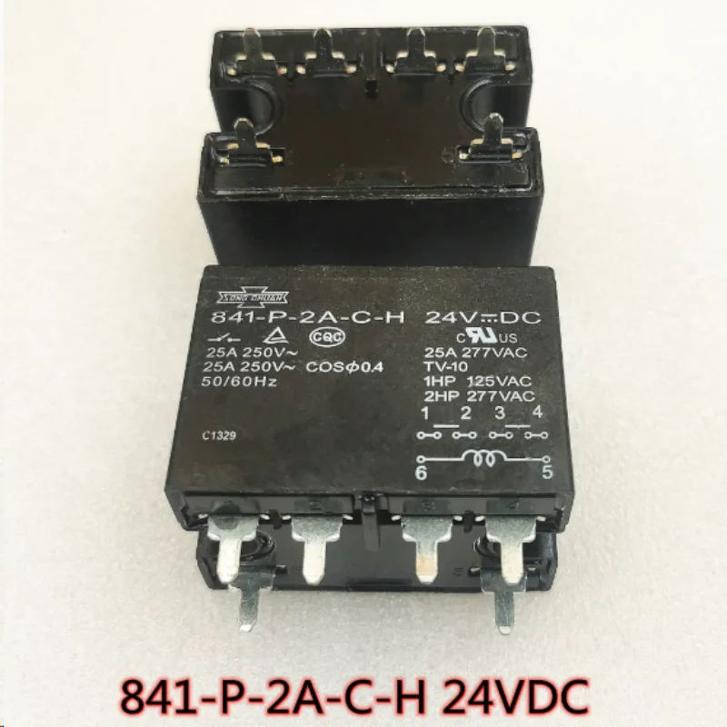 841-P-2A-C-H 24VDC New Relay 25A