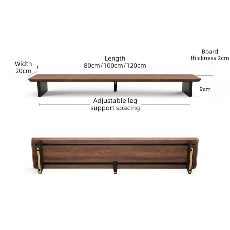 Wooden Z3 Pro Monitor Riser Stand Modular Track Type Monitor Riser Shelf Desktop Computer Storage Rack Office Organizer Supplies