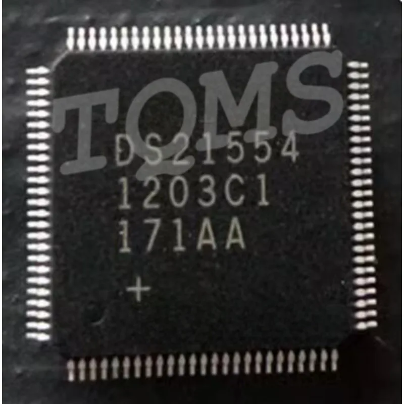 

5 шт./партия DS21554LN + DS21554LN DS21554 QFP-100 DS2172 DS2172T SMT QFP32 Цифровая связь IC интерфейс телекоммуникации